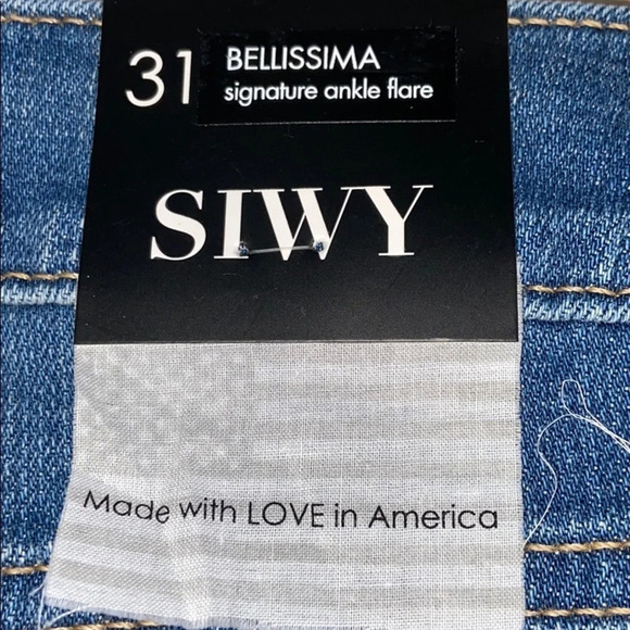 SIWY Bellissima Ankle Flare Jean/Ocean Ave. NEW - Size 31 - Picture 6 of 11